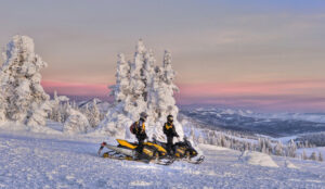 snowmobiling is one of the many non skiing activities in big sky
