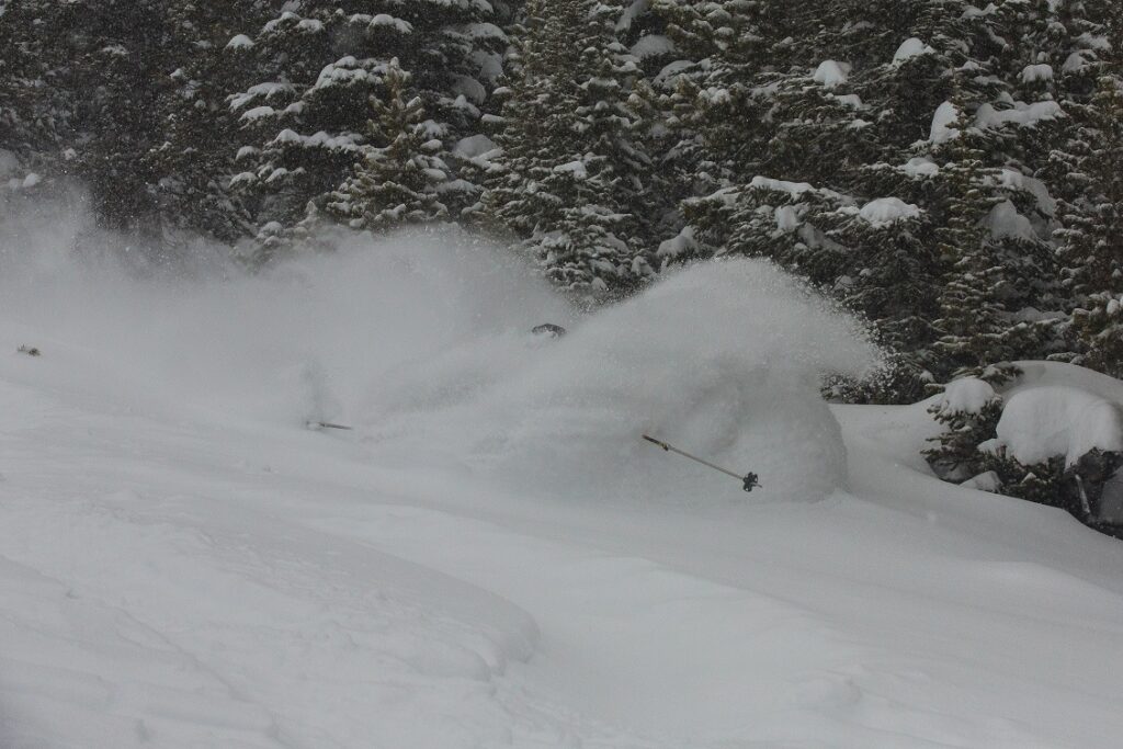 skiing Big Sky Resort in December